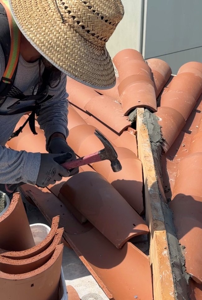 Tile roofing Southern California angle